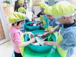 Bé ươm mầm mùa Xuân
