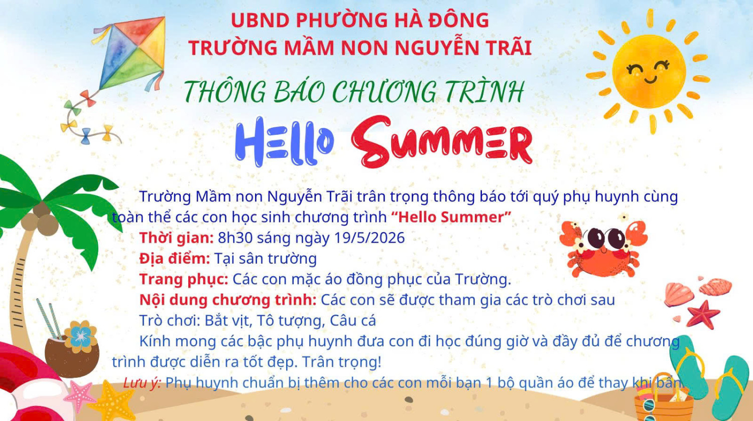 Chương trình Chào hè 2026